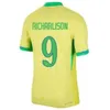 4XL 2024 كوبا البرازيلية كرة القدم قمصان Camiseta de Futbol Brazils كأس العالم 2024 لكرة القدم قميص كرة قدم برازيل maillot de foot Kids Kit Richarlison Rodrygo Jersey