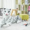 Kissen 30120 cm hochwertiger Riese weißer Tiger gefülltes Spielzeug Baby Schöne große Größe Tiger Plüsch Puppe weiche Kissen Kinder Weihnachtsgeschenk