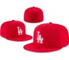 Unisexe en gros Dodgers Snapbacks Sox Baseball Designer Luxury Caps ajustés de la lettre de taille