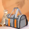 Strollers Portable Cat Carrier Bag Pet Car Travel Crates Vehicle Folding Soft Bed Collapsible Kennel House for Medium Puppy Dog Accessorie