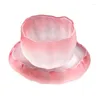 ティーウェアセットクリスタルガラス氷河ティーカップピンクマスターチャイニーズスタイルの家庭用新鮮な肥厚セット