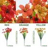 Dekorativa blommor konstgjorda utomhusväxter och 12 buntar UV -resistenta falska för hemträdgårdsdekoration