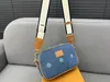 Denim bolsa de ombro luxo crossbody sacos homens e mulheres mensageiro saco câmera sacos designer bolsa saco incluem bolso duas cores pacotes de alta qualidade