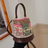 Store Wholesale Designer Shoulder Bag Ladies 2024 New Fashion Doodle Bucket Bag Multi-functional Fashion Senior Sense Single Shoulder Crossbody Bag