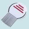 Rostfritt stål Terminator Lice Comb Nit Kids Hair Rid Headlice Super Density Teeth Ta bort Nits Comb Metal Hair Borstes Hair 6804434