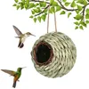 Cages à oiseaux en paille, nid d'oiseau chaud d'extérieur, produits pour animaux de compagnie, nid d'herbe suspendu, décoration de jardin