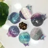 Decorative Figurines 5pcs Natural Rainbow Fluorite Beetle Pendant Quartz Crystal Necklace Healing Charms Women Jewelry Gift