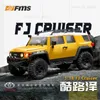 전기/RC 자동차 1 18 RC 자동차 1/18 FJ Cruiser RTR 시뮬레이션 전기 4WD RC 모델 크롤러 오프로드 차량 바디 온 프레임 구조 성인 Childre T240325
