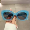 نظارة شمسية Cat's Eye Matte Garge Grade Grady Women Fashion Massioner Designer Sun Visors Wholesale Vintage Glasses