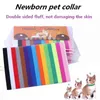 Coleiras para cães 12 unidades / saco Ajustável Nylon Pequeno Filhote de Cachorro Gatinho Nascido Animais de Estimação Identificar Colar Coleira de identificação para animais de estimação recém-nascidos T9I002594