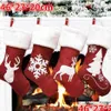 Christmas Decorations Stockings Socks Gifts Candy Bag Elk Xmas Tree Deer Printing Pocket Hanging Ornament Drop Delivery Home Garden Fe Dhazz