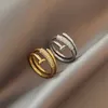 anello di moda di design Anello per unghie in acciaio al titanio acciaio inossidabile alla moda di fascia alta sensazione di personalità semplicità e semplici gioielli fatti a mano che non sbiadiscono