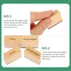 Storage Bottles English Month Stamp Small Stamps Scrapbook For Office School Wood Wooden Monthly