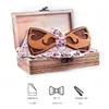 wooden bowtie for men Fashion Wooden Bowtie Gentleman Bow Ties Handmade Color Pattern Tie Party Bow Ties Butterfly 240314