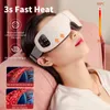 Rechargeable Smart Eye Massager Bluetooth Music Foldable Air Pressure Heating Massage Relaxation 240309