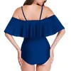 Maillots de bain pour femmes une épaule spaghetti sangle femmes doux respirant soutien du ventre maillot de bain de maternité pour l'été