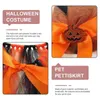 Hundkläder Halloween Pet Dress Up Set kläder för katt liten dräkt kjol valp cosplay prop tutu hatt pumpa