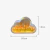 Speglar 2023New Diy Cloud Tulip Led Night Light Girl Ornament Creative Photo Frame Mirror Table Lamps Bedside Handgjorda födelsedagspresenter