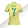 Brasil Brasil 2024 Copa América Camisa de futebol 23 24 25 Neymar Vini Jr camisa de futebol Juventude Kids Kit Richarlison Rodrygo Bruno G Martinelli G.JESUS L.PAQUETA