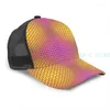 Ball Caps Vasarely Stijl Basketbal Cap Heren Dames Mode All-over Print Zwart Unisex Volwassen Hoed