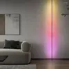 Vägglampa modern RGB färgglad minimalistisk svart vit skyline linjära LED -stångremsor sconce ljus för levande bakgrundsdekor