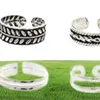 24pcsset otwarte palce pierścienia srebrne palce pierścienia moda biżuteria plażowa