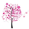 Stickers Super Large Size DIY Pink Tree Wall Sticker For Kids Room Bedroom Living Rooms Backdrop Decor Removable PVC Wall Stickers