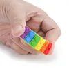 Nouveau crayon à croquer Toppers coloré arc-en-ciel morsure crayon capuchon FDA sûr Silicone dentition jouet sensoriel pour enfants enfants jouets de dentition à mâcher