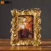 Frame 5/7/8/10/12 Inch Photo Frame European Vintage Golden Sliver Flower 8 X 10 Picture Frames Shadow Box Poto Display Wedding Gift