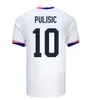 2024 PULISIC SWANSON SOCCER JERSEYS MCKENNIE AARONSON MUSAH MORGAN LLOYD 아메리카 축구 셔츠 미국 USAS 24 25 홈 어웨이 남성 어린이 세트 키트 데스트