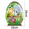 Stitch DIY Pâques Bunny Night Light Desktop Decoration Diamond Painting Paint Craft Cross Cross Broidery Water Diamond Mosaic Gift