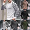 Herren T-Shirts Männer Frühling Herbst T-Shirts Top Crewneck Waffel dünn Jugend Casual Pullover Kurzarm Pullover Slim Bottom Sport T-Shirts Shirt