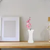 Vases Nordic Plastic Plum Vase Blanc Fleur Conteneur Décor À La Maison Pour Fleurs Petit Artificiel