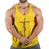 brand Gym Clothing Cott Singlets Canotte Bodybuilding Stringer Tank Top Men Fitn Shirt Muscle Guys Sleevel Vest Tanktop x8zg#