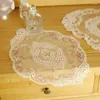 Table Mats Household Fashion Decoration French Oval Lace Embroidered Bedroom Kitchen Cup Mat Plate Cover Cloth Decor
