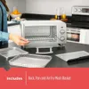 Black+Decker to1785sg Crisp N Bake Air Fry Toaster Oven、4ピース、灰色