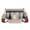 Shoulder Bags Straw Weave Fashion Crossbody Boho Tassel Messenger Bag For Women Travel Korean Stylefor Shopping Handbag #20