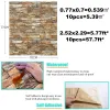 Klistermärken 10 st Retro Brick Wallpapers Selfadhesive Waterproof 3D Wall Stickers Hem Inomhus/utomhusdekor för vardagsrums sovrumskontor