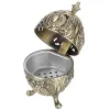 Burners Vintage Incense Burner Holder Zinc Alloy Ornament Table Decoration Metal Craft Gift for Home Bedroom Office