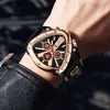 Montre-bracelets Lige Brand Luxury Quartz Mens Fashion Sile Str Irregular She Creative Imperproof et Luminal Timing for MENC24410