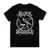 Heavy Metal Rock Band Tee Unissex em torno do pescoço manga curta Tops Roupas Black Sabbath The End World Tour Cott T-shirts a7uz #