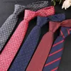 Neck Ties Neck Ties 2020 New Fashion Striped Plaid Mens Tie Red Blue Grey ic Neck Ties Leisure Business Wedding High Quality 7cm Silk Necktie Y240325