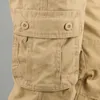 Salopette pour hommes Pantalon cargo Casual Cott Multi Pocket Baggy Pantalon de travail militaire de l'armée Streetwear Pantalon droit Pantalon Lg 12Fu #