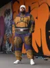 Zooy L-9XL Tallas grandes para hombre Persality Funny Hip Hop Cosplay Carto Street Graffiti Sudadera con capucha Pantalones de chándal Set p4AC #