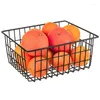 Storage Bottles Freezer Refrigerator Wire Baskets 4 Pack Metal Food Organizer Bin With Built-in Handles