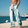 Pantalons pour hommes Pantalons Summer Beach Cordon de serrage Taille élastique 3D Imprimer Stripe Graphic Swim Hommes Hommes 40 Board Shorts