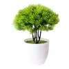 Decoratieve Bloemen 17x21cm Groen Gras Bal Kleine Boomplanten Bonsai Huis Tuin Slaapkamer Woonkamer Decoratie Nep DIY Bloemstuk