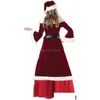 Christmas Decorations Veet Men/Women Santa Claus Costume Suit Couple Party For Xmas Wholesale Drop Delivery Home Garden Festive Suppl Otypn