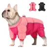 Kurtki płaszcz śnieżny w dół dla psów Refleksyjne pies zimowe ubrania ciepłe męskie/żeńskie ubrania dla zwierząt dla małych średnich psów
