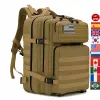 Väskor ouylan 45l Militär taktiska ryggsäckar 900D Molle Army Assault Pack Outdoor Camping Bag Handing Travelling Rucksack